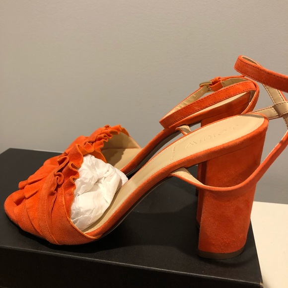 J. Crew Ruffle-strap heels in suede - Picture 6 of 8